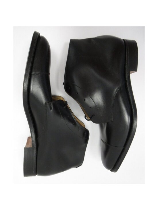 VINTAGE Royal Tweed Boots 11.5 Premium Leather Cap Toe Benchcrafted main image 9